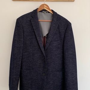 Johnston & Murphy Sportcoat Texture Knit Navy/Silver M
